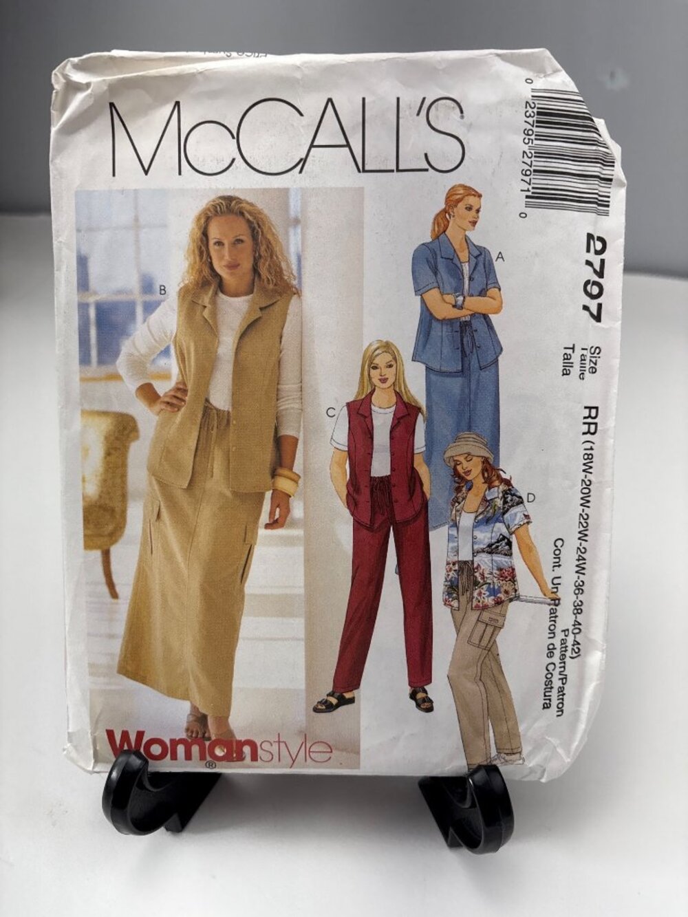 McCalls 2797 Uncut Sewing Pattern Vest Pants Skirt 18W 20W 22W 24W 36 38 40 42 - Picture 6 of 8